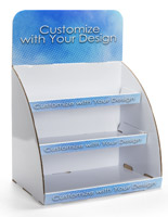 Countertop custom corrugated POP display