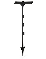Plastic t-bar sign stakes measures 17 inches wide