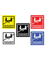 No seating table sticker with strong adhesive backing for multiple surfaces