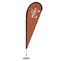 Custom Teardrop Flag is digitally custom printed