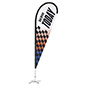 Outdoor Teardrop Flag is digitally printed