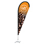 Teardrop Advertising Flag is digitally printed