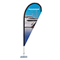 Custom Teardrop Flag is digitally printed