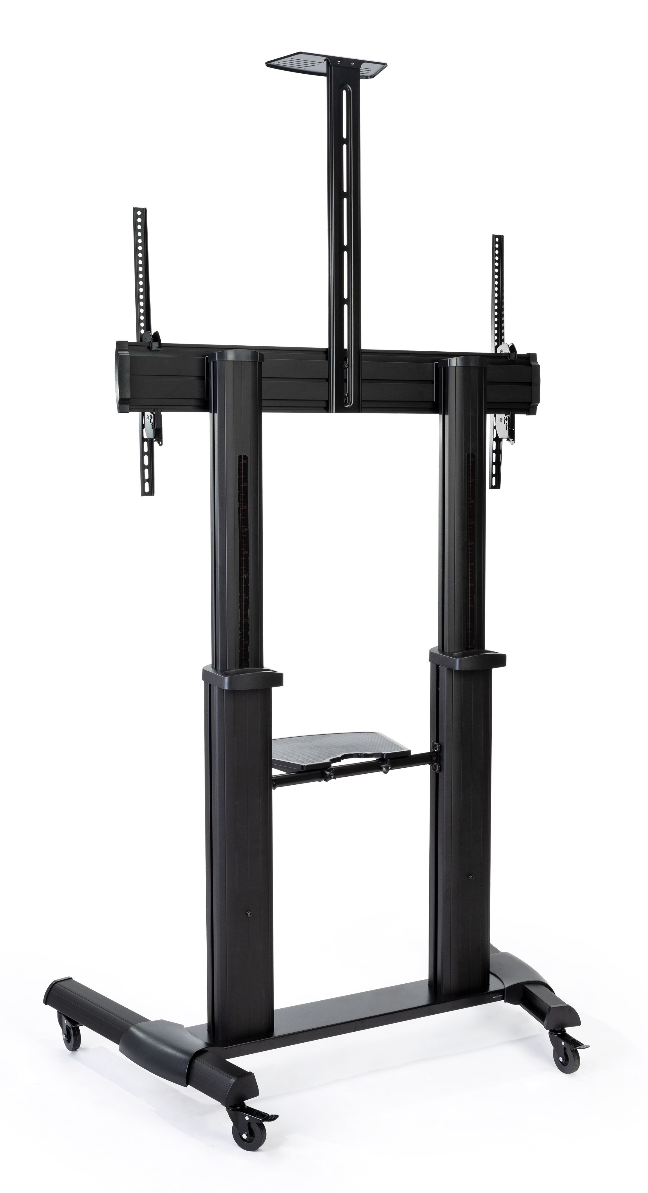 TV Stand with Camera Tray and AV Shelf, Wheels - Image 6