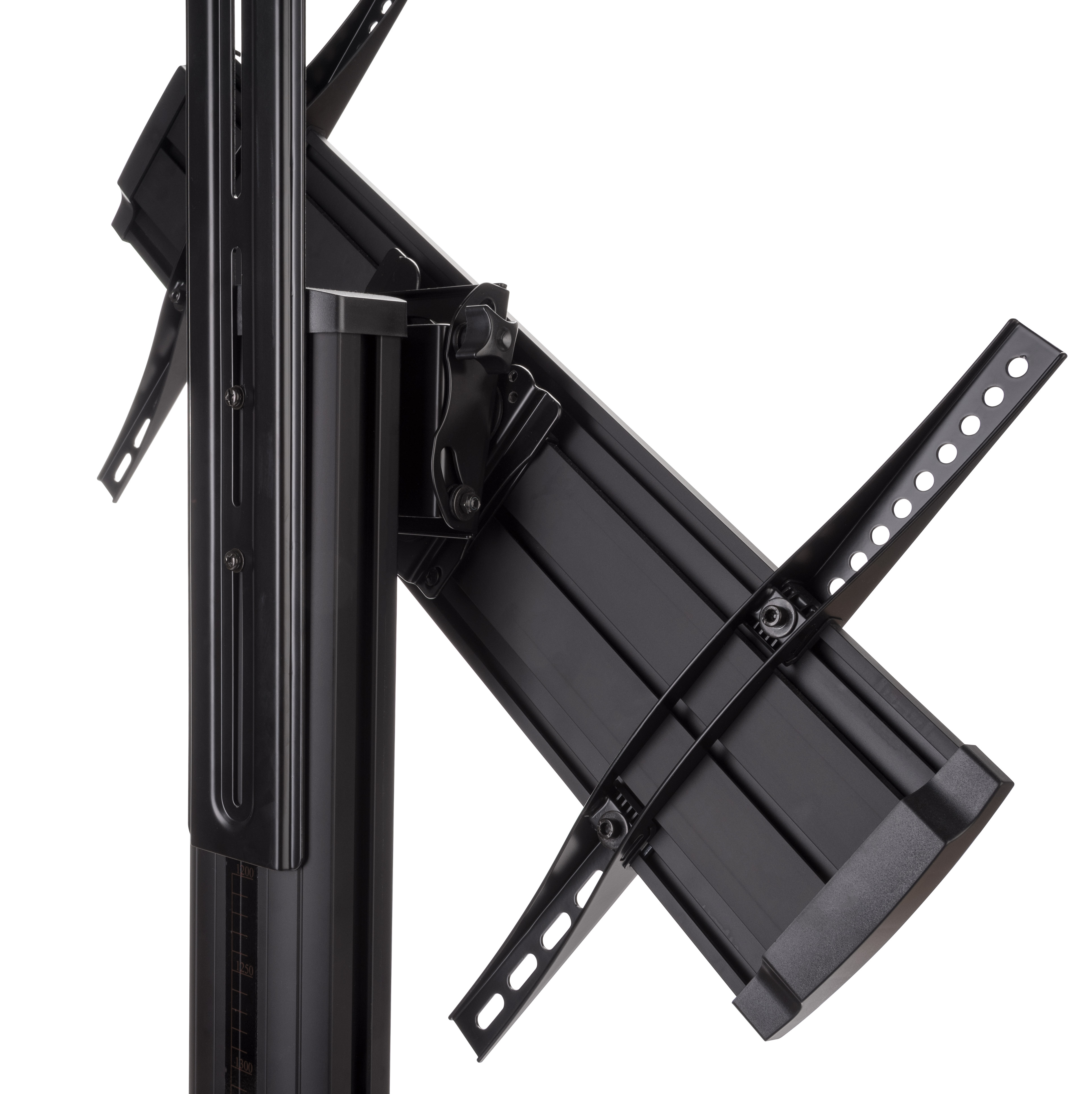 TV Stand with Camera Tray and AV Shelf, Wheels - Image 6