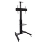 Black 37"-70"  widescreen monitor stand on wheels