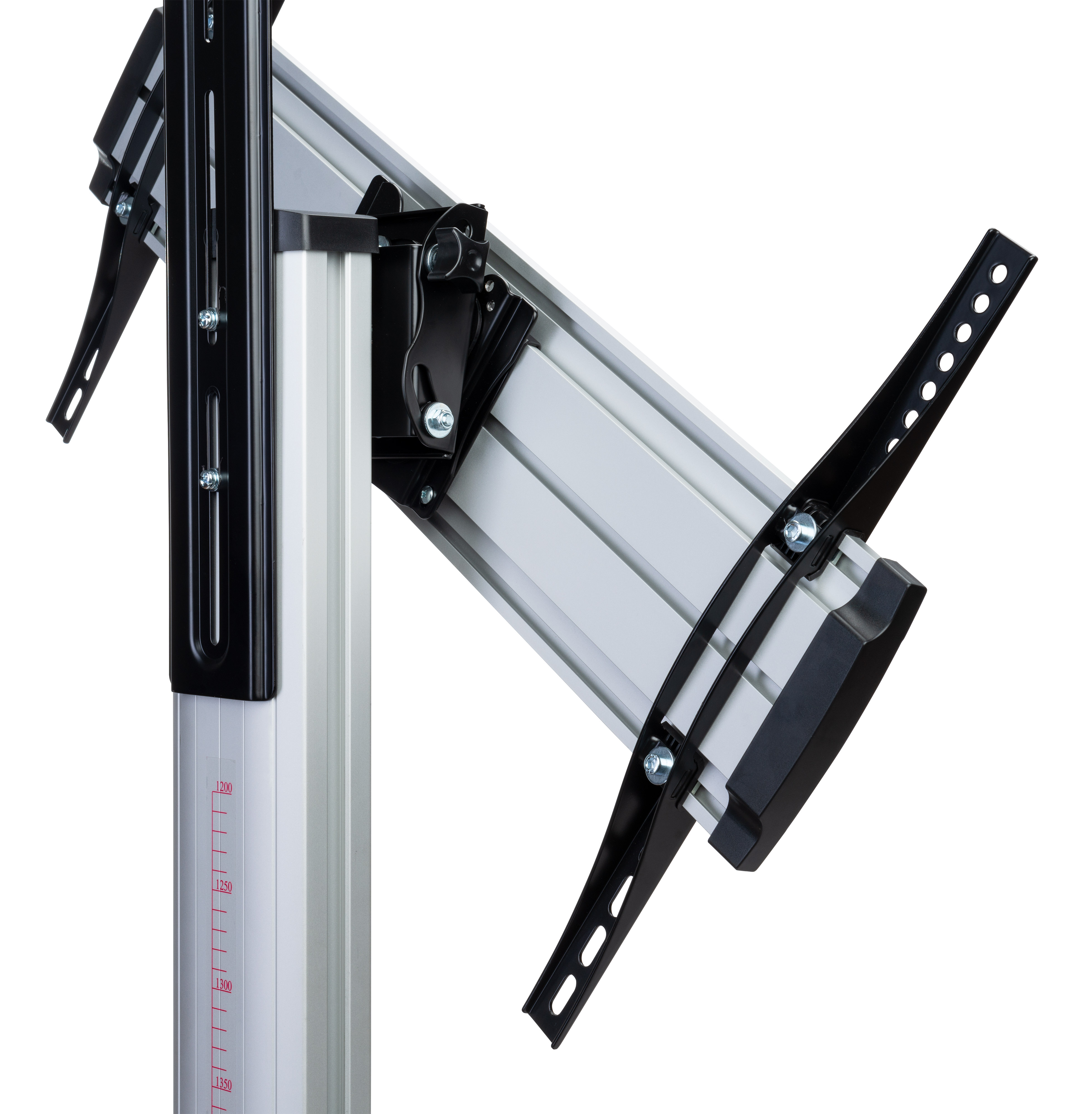 TV Stand with Camera Tray and AV Shelf, Wheels - Image 6