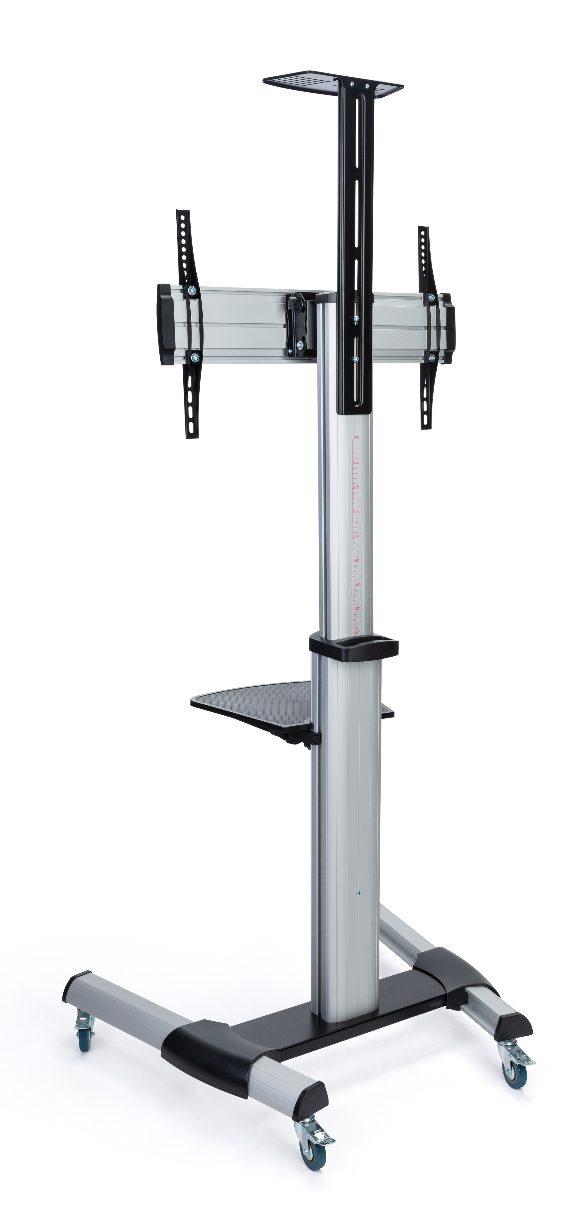 TV Stand with Camera Tray and AV Shelf, Wheels - Image 7