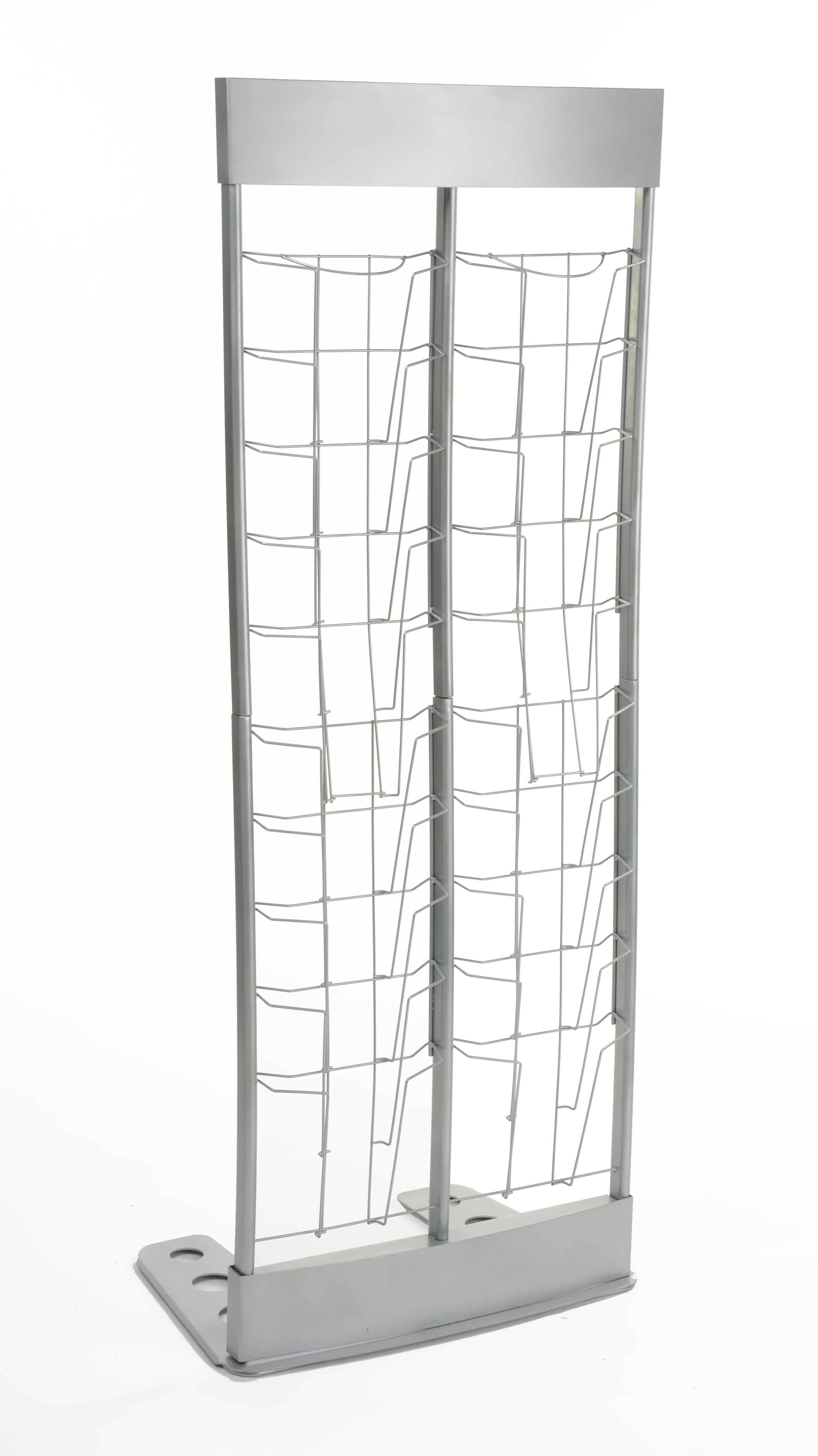 Cvs Magazine Rack Silver Store Magazine Rack | 20 Pockets & Portable Design | Displays2Go