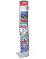 Foldable Literature Stand for Magazines and Catalogs