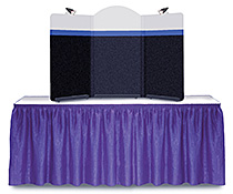 3 Panel Table Top Presentation Display