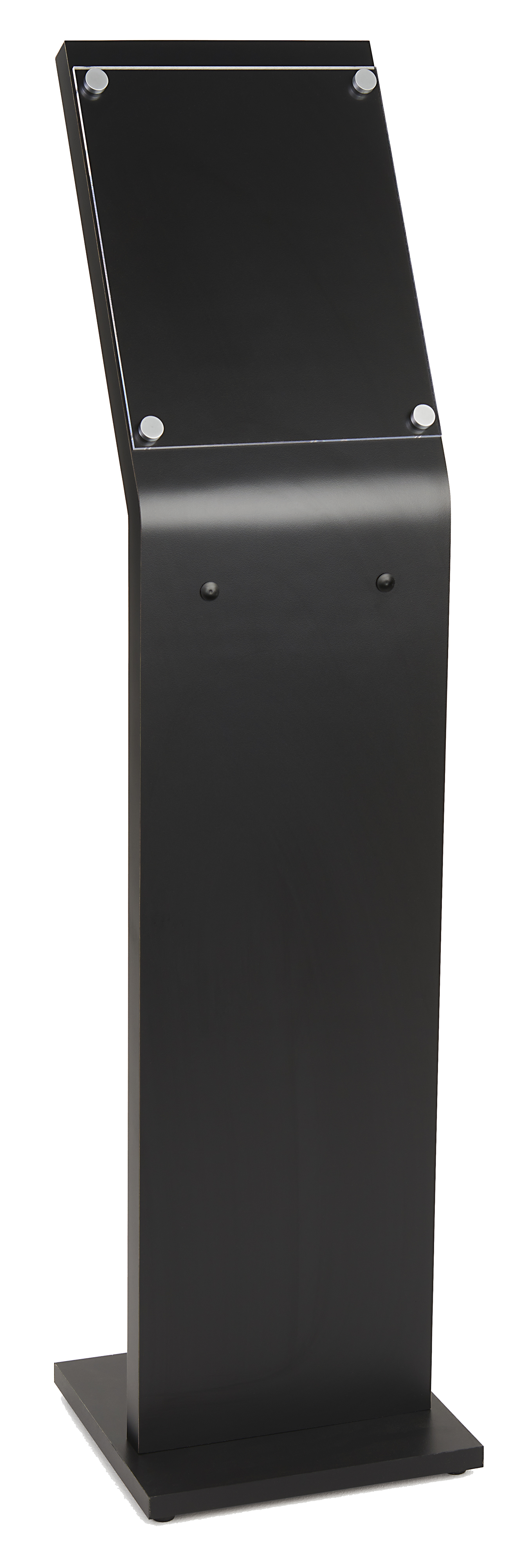 Black Laminate Sign Stand 8.5 x 11 Signage Plate Displays2go