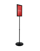 Pedestal Sign Holder Stand LED Snap Frame - Displays Market