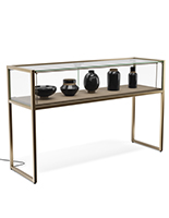 Showcase table is made of durable iron materials