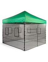 Mesh tent side walls are durable