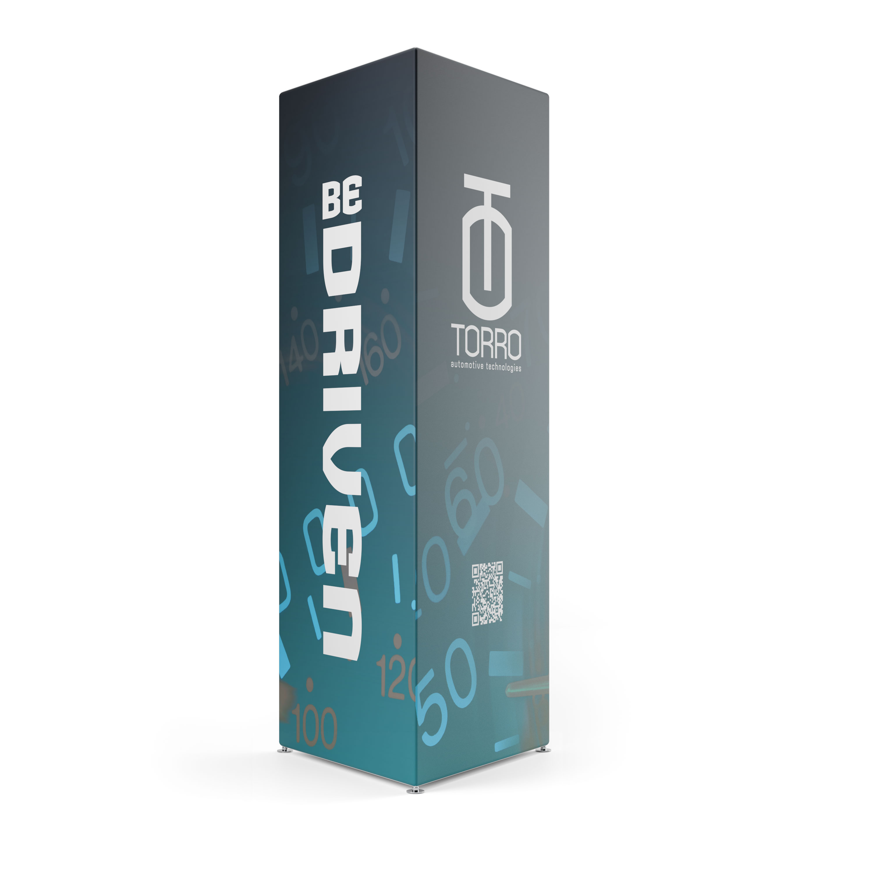 Trade Show Tower, 3-Sided Fabric Graphics, Custom Dye-Sublimated Printing, Portable - Image 2