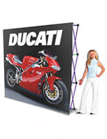 Use these trade show displays at exhibits or conventions.