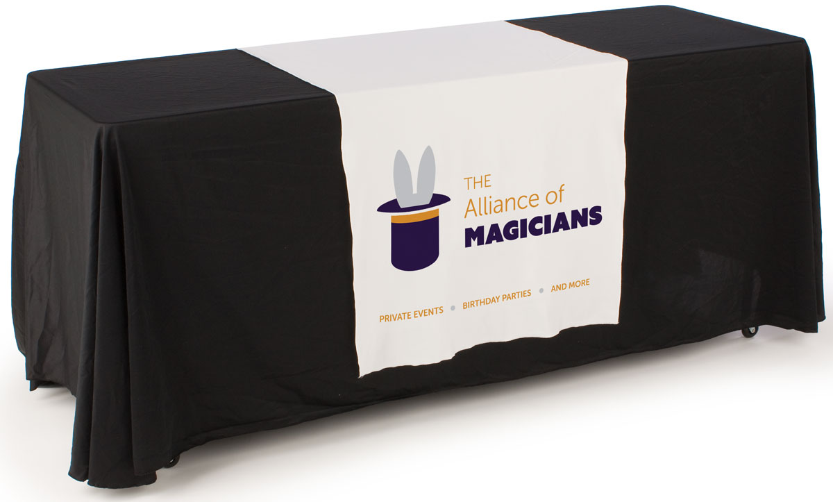 Custom Table Linen | Custom Table Linen is Printed on The Front Panel ...