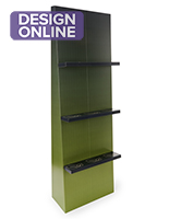 Recyclable eco-friendly shelf stand with full color custom graphics