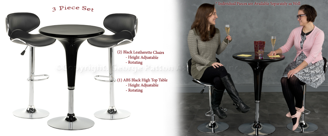 White Trade Show Table and Chairs | Modern Pub Style