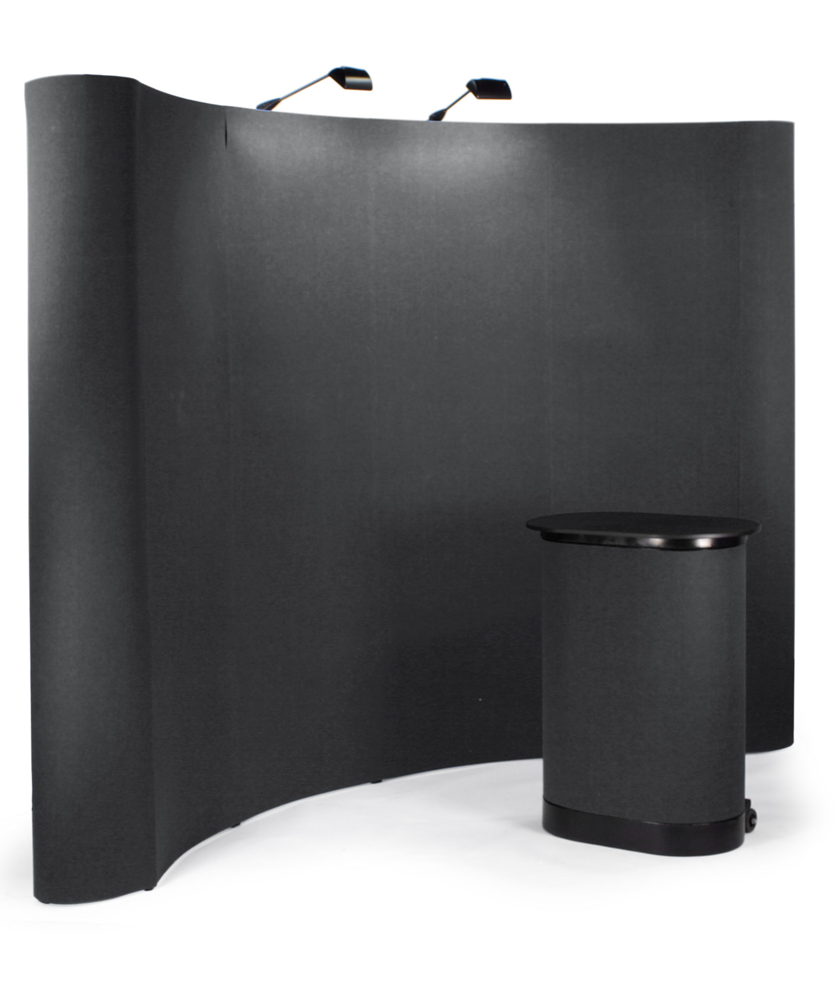 10x10 Trade Show Booth Kit w/ Counter, Banner Stand, Literature Holder and Backdrop - Image 2
