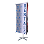 Tri-banner stand with full color graphics