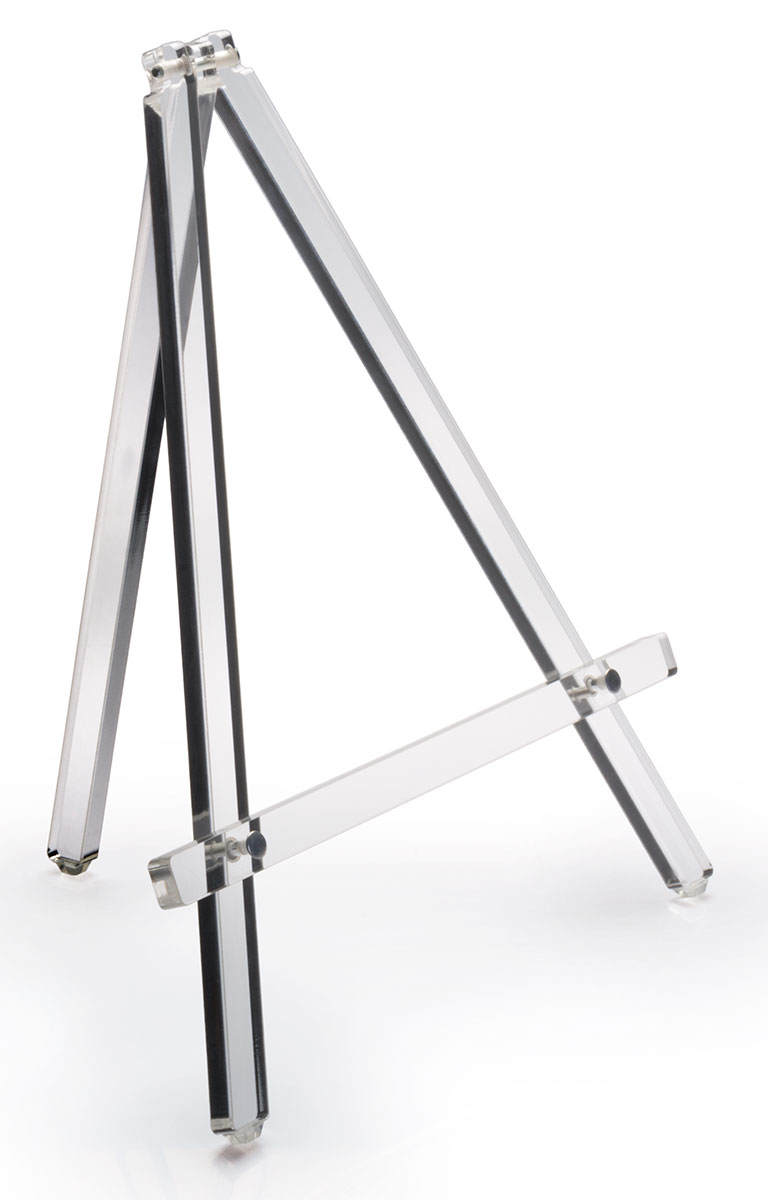 Aluminum Countertop Easels (16 Display Height) with Shelf – FloorStands