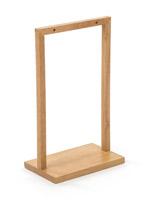 5 x 7 maple wooden double post menu holder