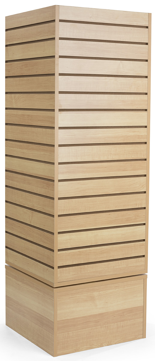 Slatwall Revolving Tower | Cube Design | Displays2Go