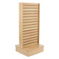 Slatwall Panel Kiosk with 15 Channels per Side