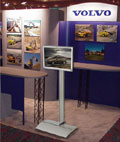 Tall TV Stands at Trade Show