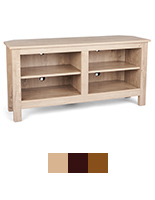 49-inch wooden TV entertainment center with three color options