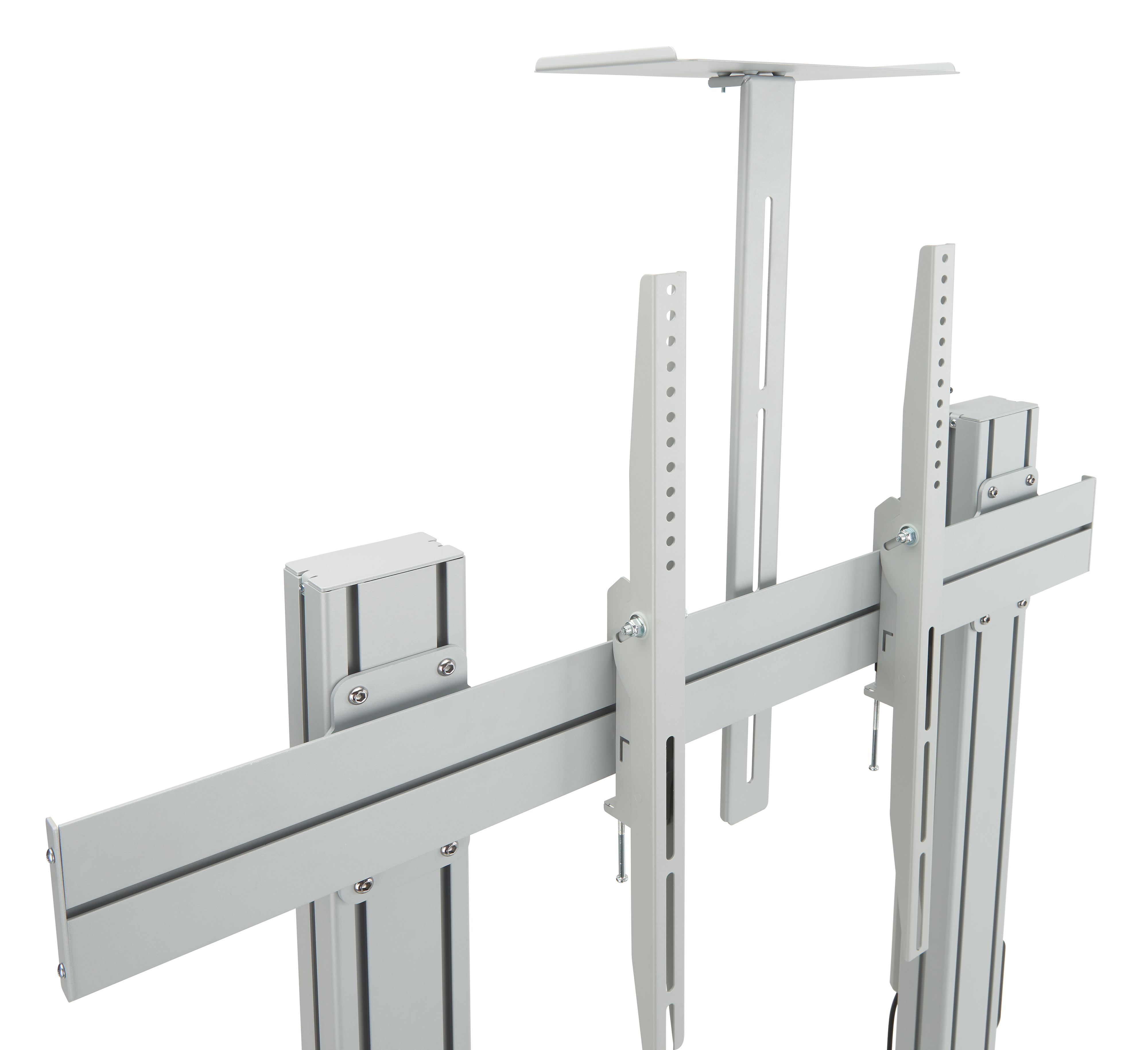 TV Stand w/ 19.6" Shelf, Fits Monitors 60" to 100", Camera Tray & Locking Wheels - Image 6