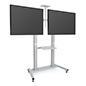 Dual screen tv stand weighing 123 pounds 