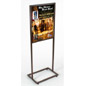 Metal sign holder for customized graphics