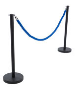 Blue Queue Rope with (2) Posts