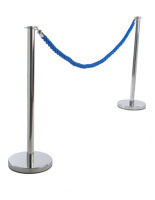Blue Theater Rope with (2) Posts