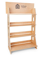 Custom printed eco-friendly wood shelf
