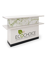 59” Custom Printed Eco-Friendly Portable Counter with Shelf