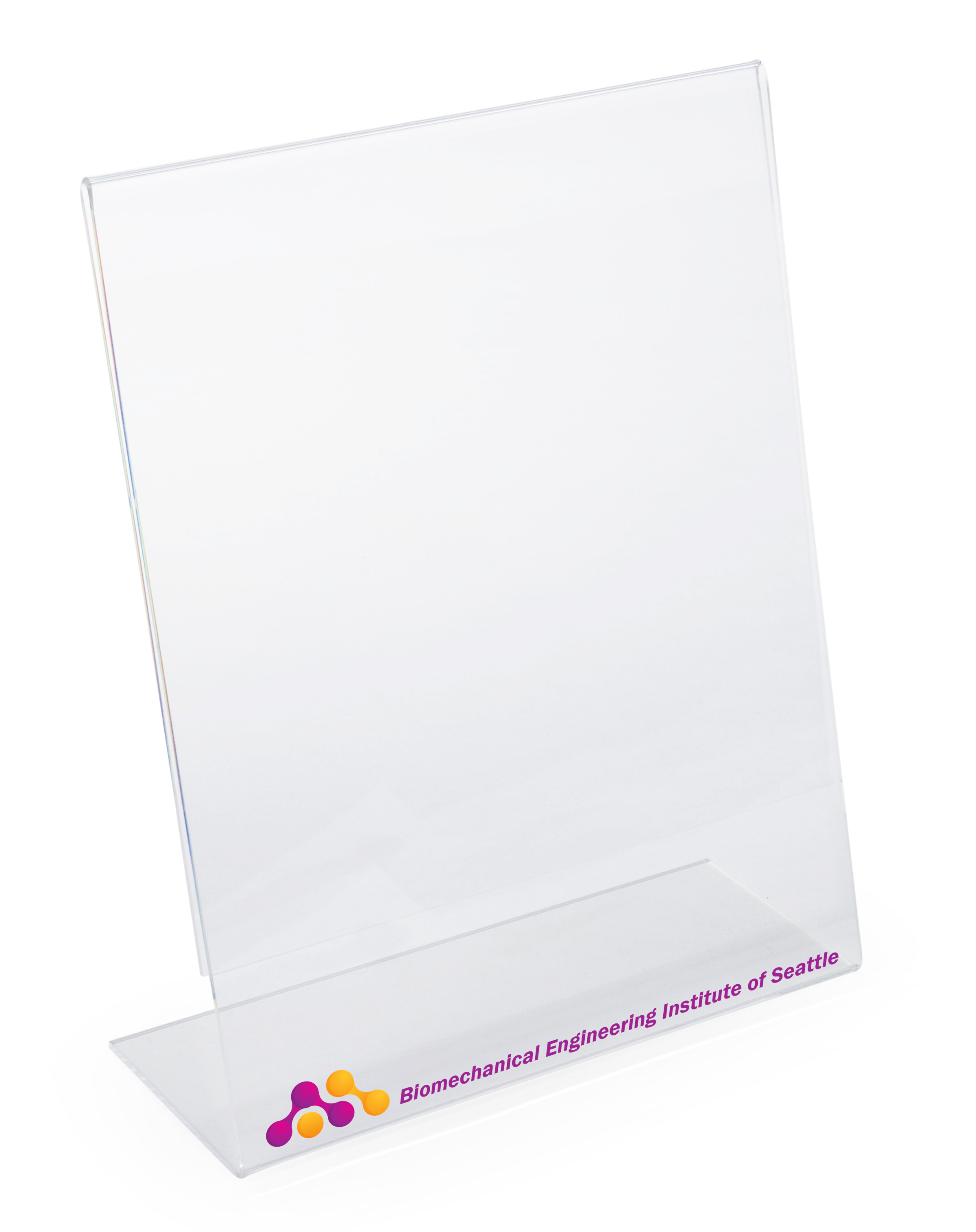 Custom 11x14 Acrylic Sign Holder for Tabletops | UV Printing | Displays2Go
