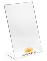 Custom 11x17 Acrylic Slant Back Sign Holder
