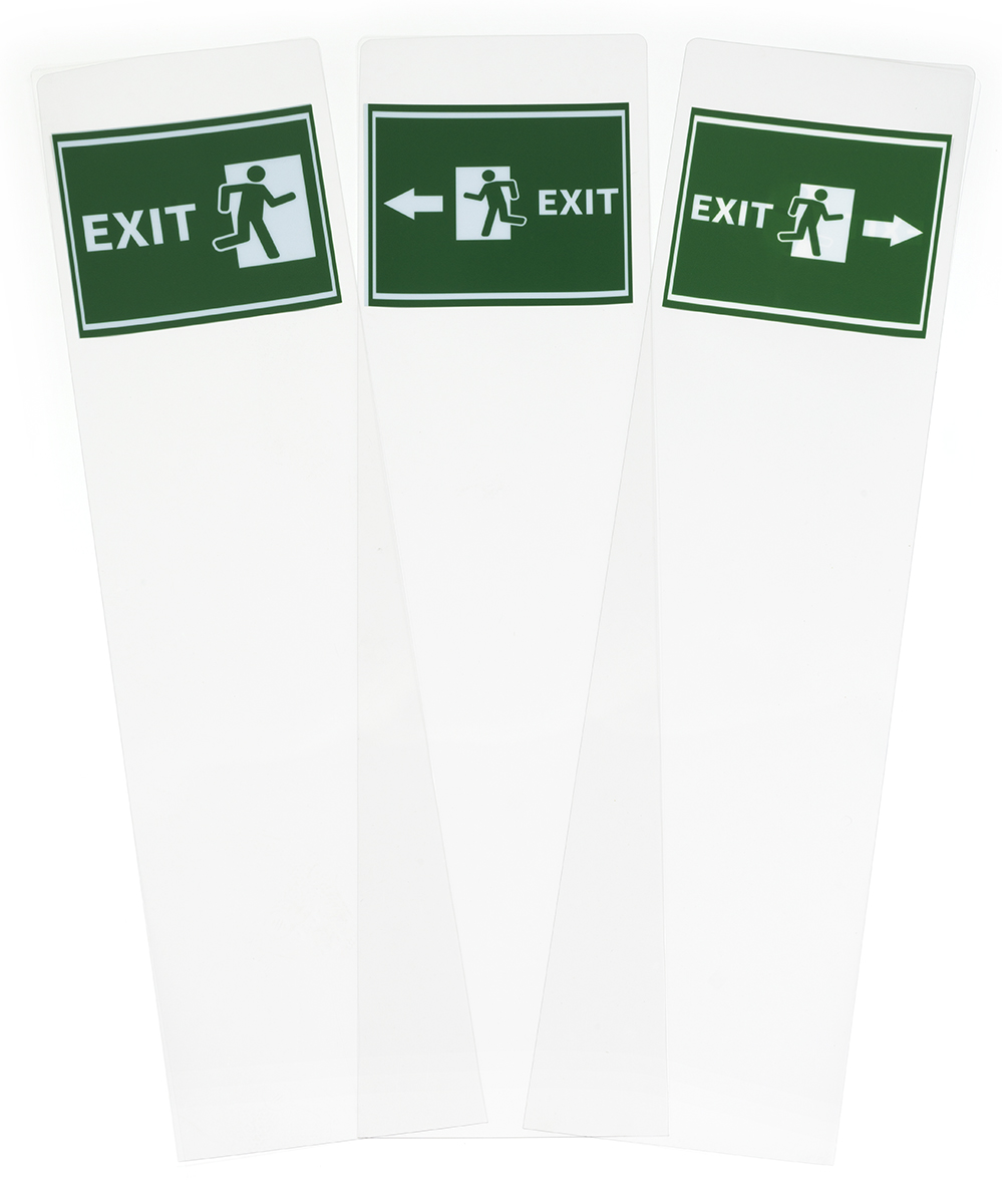10.5x9 Replacement Exit Graphics for FSSS4812EX1 3 Pack