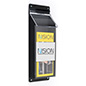 Waterproof branded outdoor 4 x 9 pamphlet display with lid