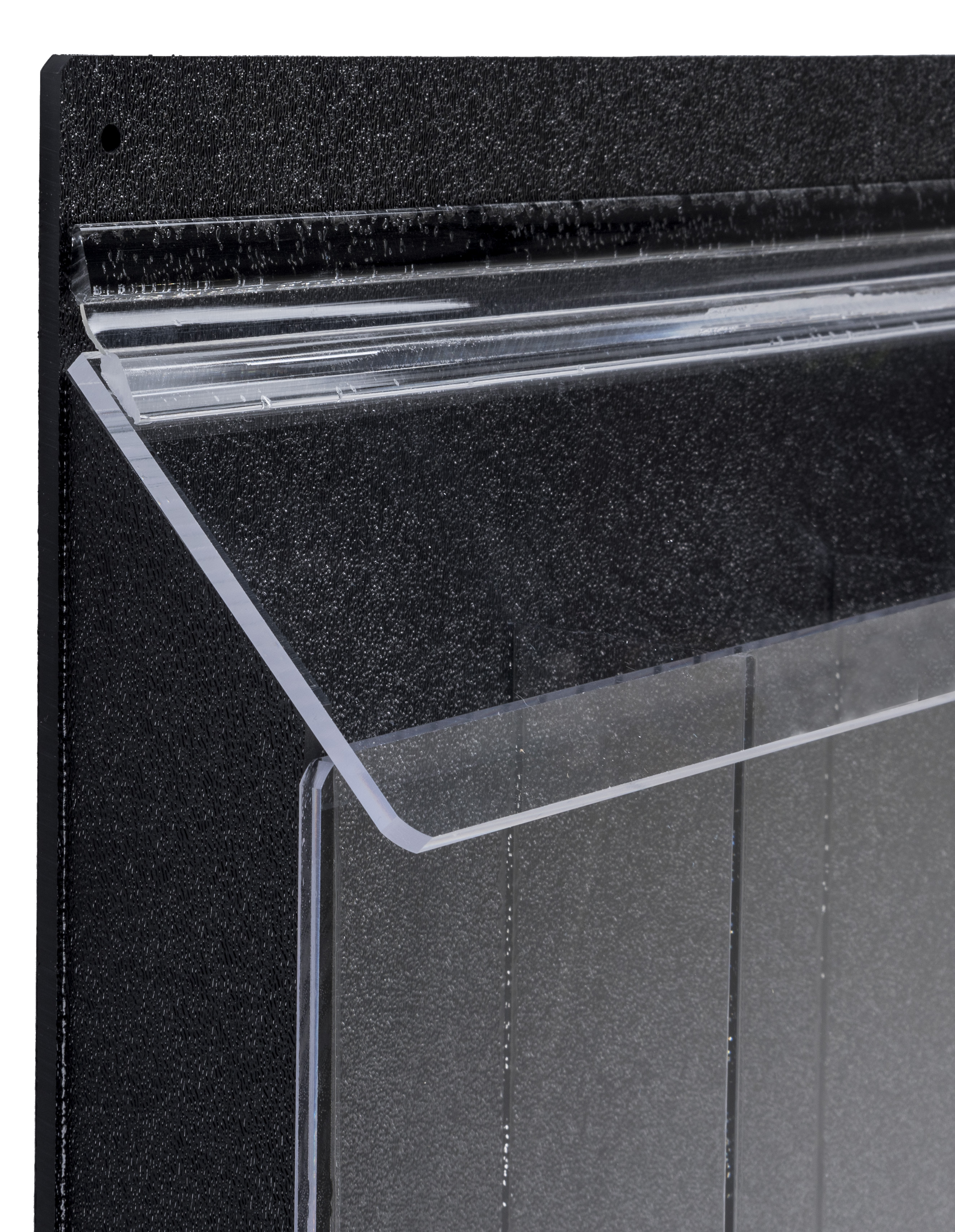 3-Pocket Outdoor Acrylic Brochure Wall Rack, Custom Printed, Clear - Multiple Sizes - Image 3
