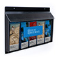 UV printed realtor style outdoor flyer dispenser rack