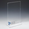 Vertical Sign Holder w/ Polished Edges Fits 11