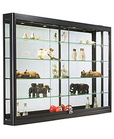 locking wall mounted display cases