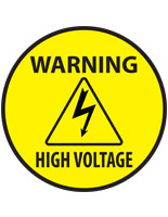 Warning High Voltage 