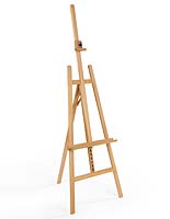 Holds Canvas up to 43 Holds 22 lbs Natural Easy to Assemble Floor Wooden Easel Stand for Adults Beech Wood Art Easel for Painting Beginners VISWIN Adjustable Height Display Easel 57 to 76 