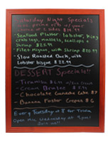 Wood Frame Chalkboard